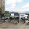 Costway 8 PCS Outdoor Patio Rattan Furniture Set Cushioned Sofa Coffee Table Garden Deck Gray/Black